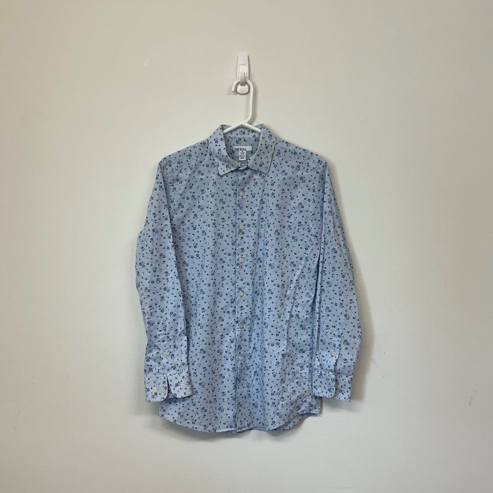 Bar III Blue, Floral Button Down